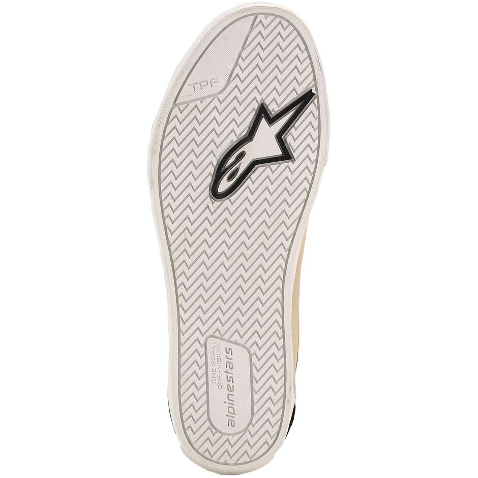 Alpinestars RIDE-63 Canvas Motorradschuhe Beige Schwarz Weiß
