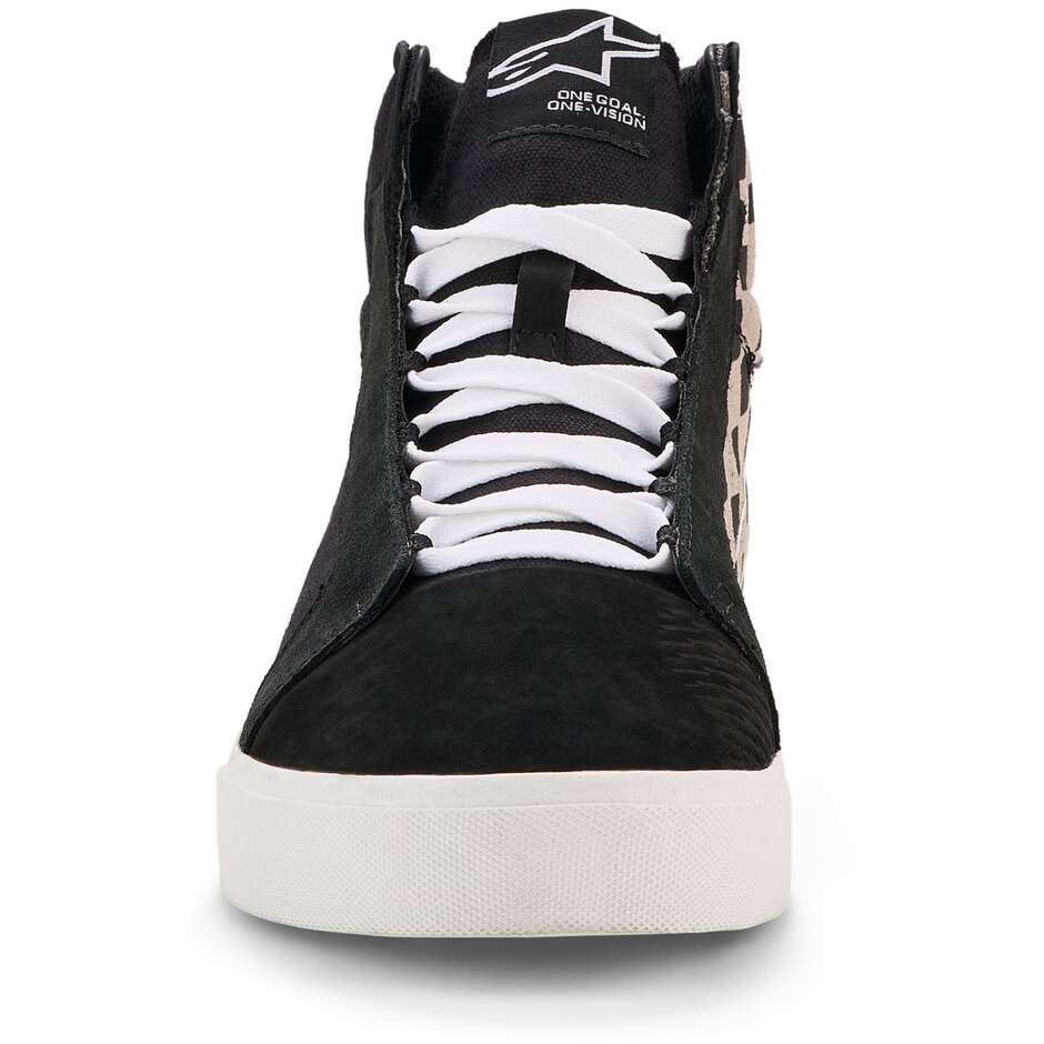 Alpinestars RIDE-63 Canvas Motorradschuhe Schwarz Cool Grey Kariert