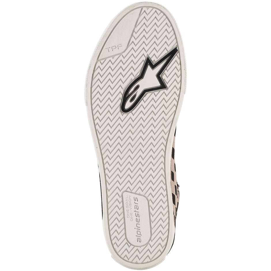 Alpinestars RIDE-63 Canvas Motorradschuhe Schwarz Cool Grey Kariert