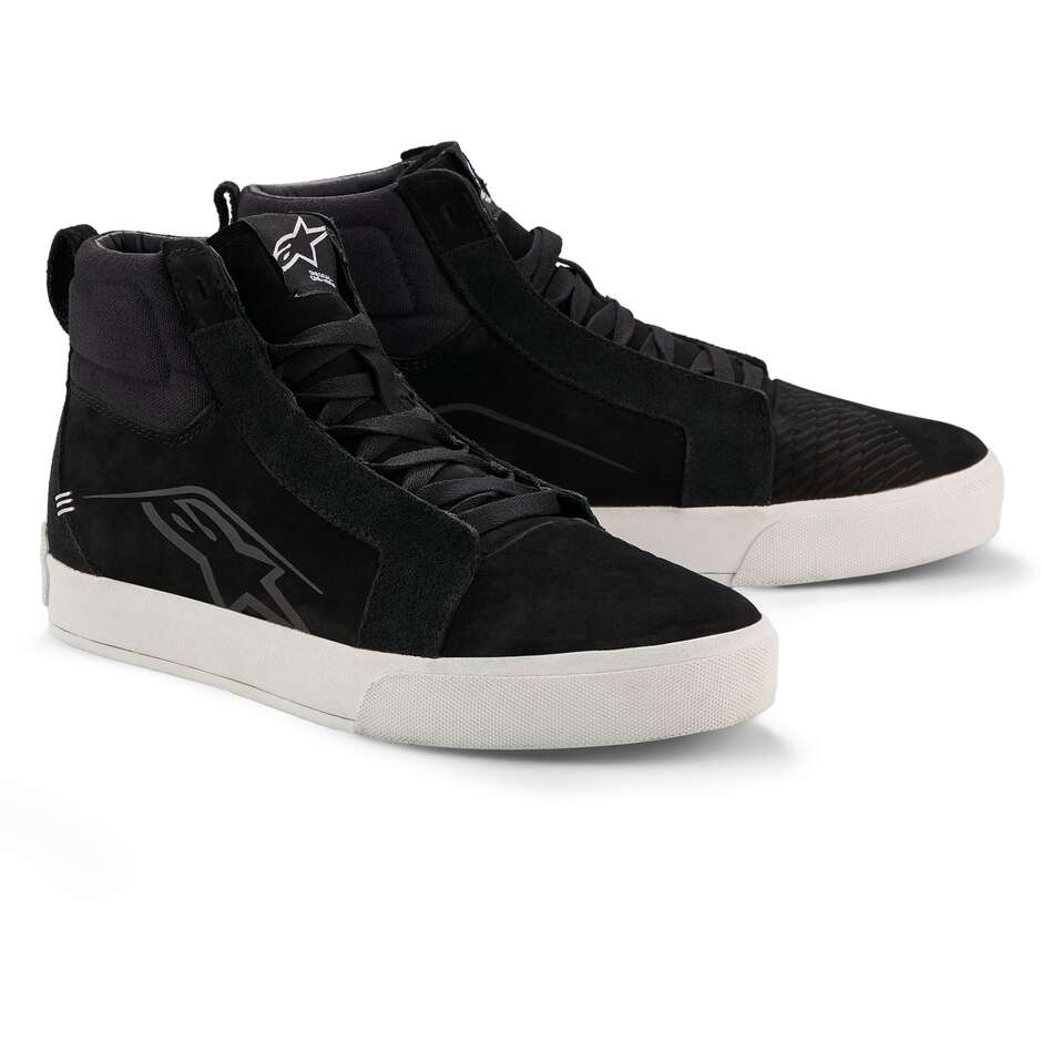 Alpinestars RIDE-63 LEATHER Motorcycle Shoes Black White