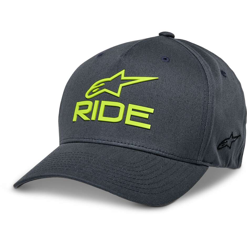 Alpinestars RIDE SONIC Kappe Carbon/Gelb, hohe Sichtbarkeit