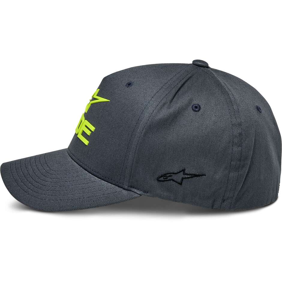 Alpinestars RIDE SONIC Kappe Carbon/Gelb, hohe Sichtbarkeit