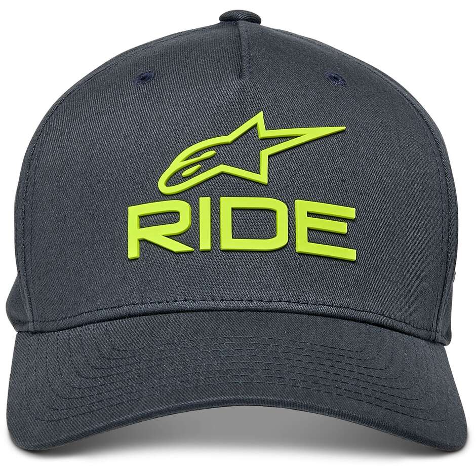 Alpinestars RIDE SONIC Kappe Carbon/Gelb, hohe Sichtbarkeit