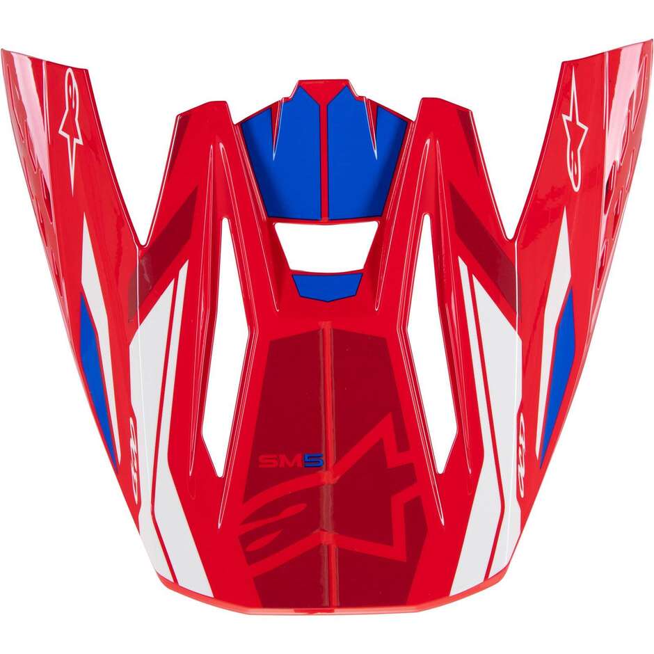 Alpinestars S-M5 22.06 Action 2 Helmet Visor Bright Red Gloss Blue