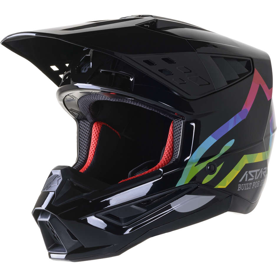 Alpinestars S-M5 COMPASS Cross Enduro Motorcycle Helmet Black Silver