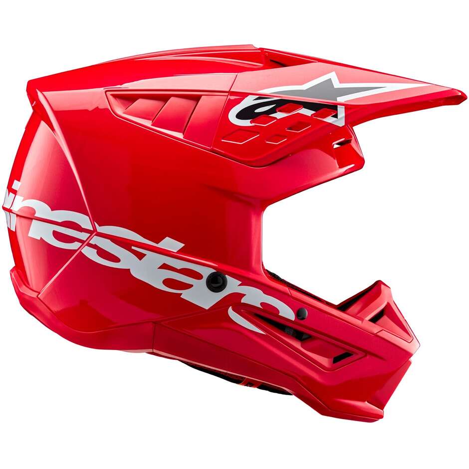 Alpinestars S-M5 CORP 22.06 Glossy Red Motorcycle Cross Enduro Helmet