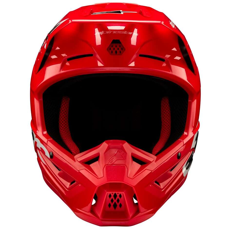 Alpinestars S-M5 CORP 22.06 Glossy Red Motorcycle Cross Enduro Helmet