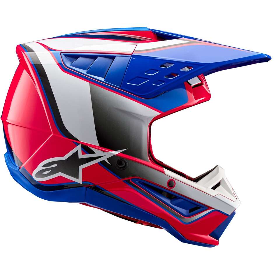 Alpinestars S-M5 SAIL 22.06 Blue Pink White Moto Cross Enduro Helmet