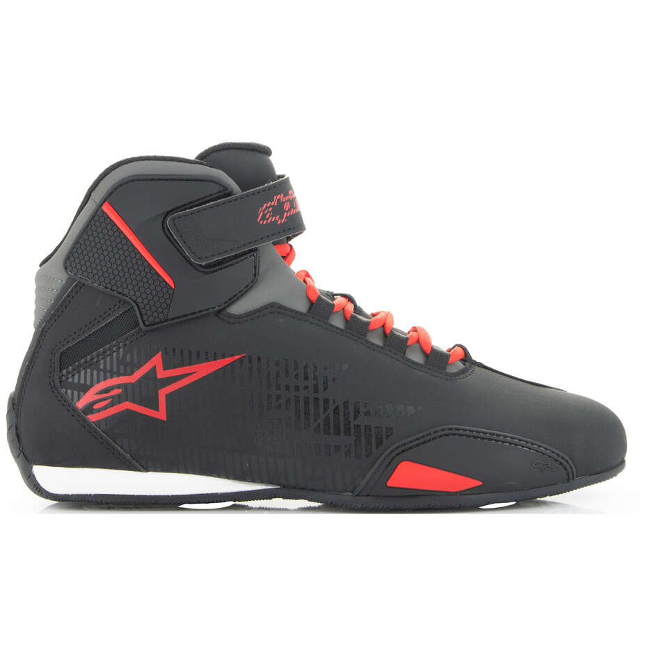 Alpinestars SEKTOR Motorradschuhe Schwarz Hellrot