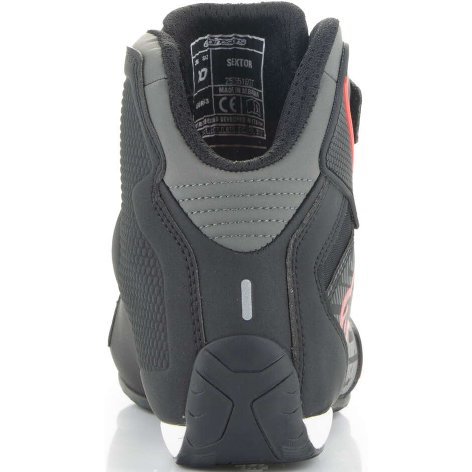 Alpinestars SEKTOR Motorradschuhe Schwarz Hellrot