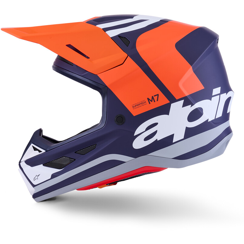 Alpinestars SM7 Core ECE06 Orange Blau Matt Cross Enduro Motorradhelm