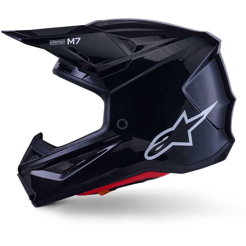 Alpinestars SM7 Solid ECE06 Motocross Enduro Helmet Gloss Black