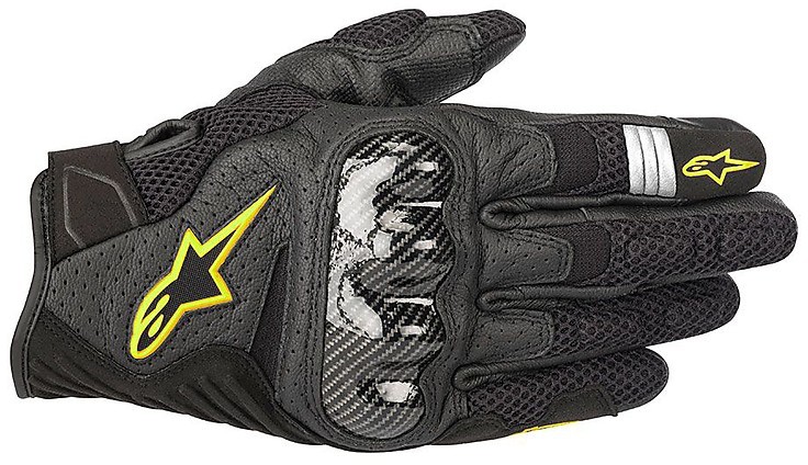 Schwarz/Gelb XXL Alpinestars Motorradhandschuhe Smx-1 Air V2 Gloves Black Yellow Fluo 