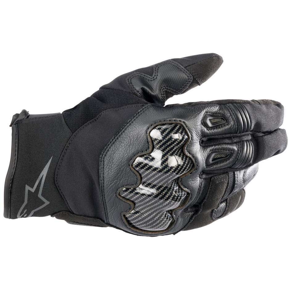 Alpinestars SMX-1 DRYSTAR Motorradhandschuhe Schwarz Schwarz
