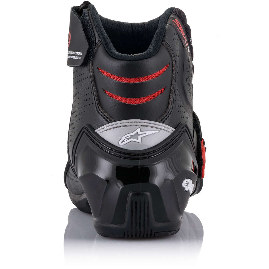 Alpinestars SMX-1 R V2 VENTED Technical Motorcycle Shoes Black Red