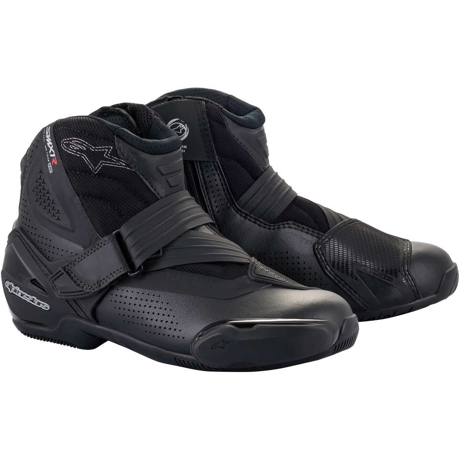Alpinestars SMX-1 R V2 VENTED Technical Motorcycle Shoes Black