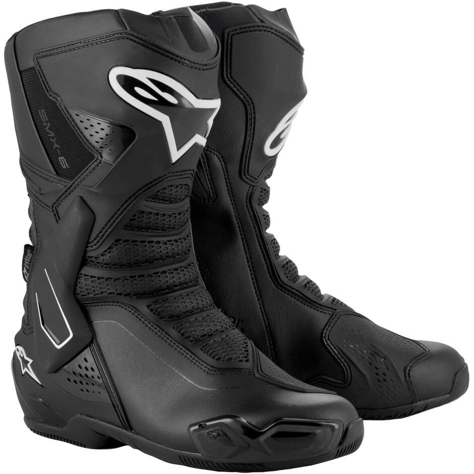 Alpinestars SMX-6 V3 DRYSTAR Schwarze Motorradstiefel