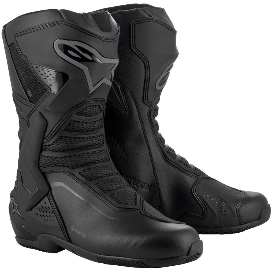 Alpinestars SMX-6 V3 GORE-TEX Motorcycle Boots Dark Black Grey