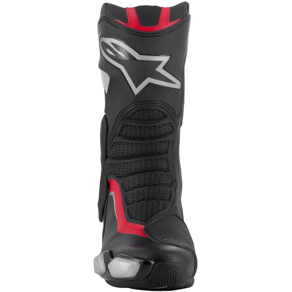 Alpinestars SMX-6 V3 Motorradstiefel Schwarz Silber Rot