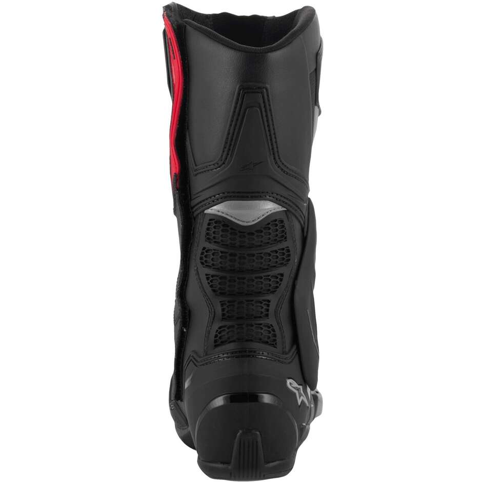 Alpinestars SMX-6 V3 Motorradstiefel Schwarz Silber Rot