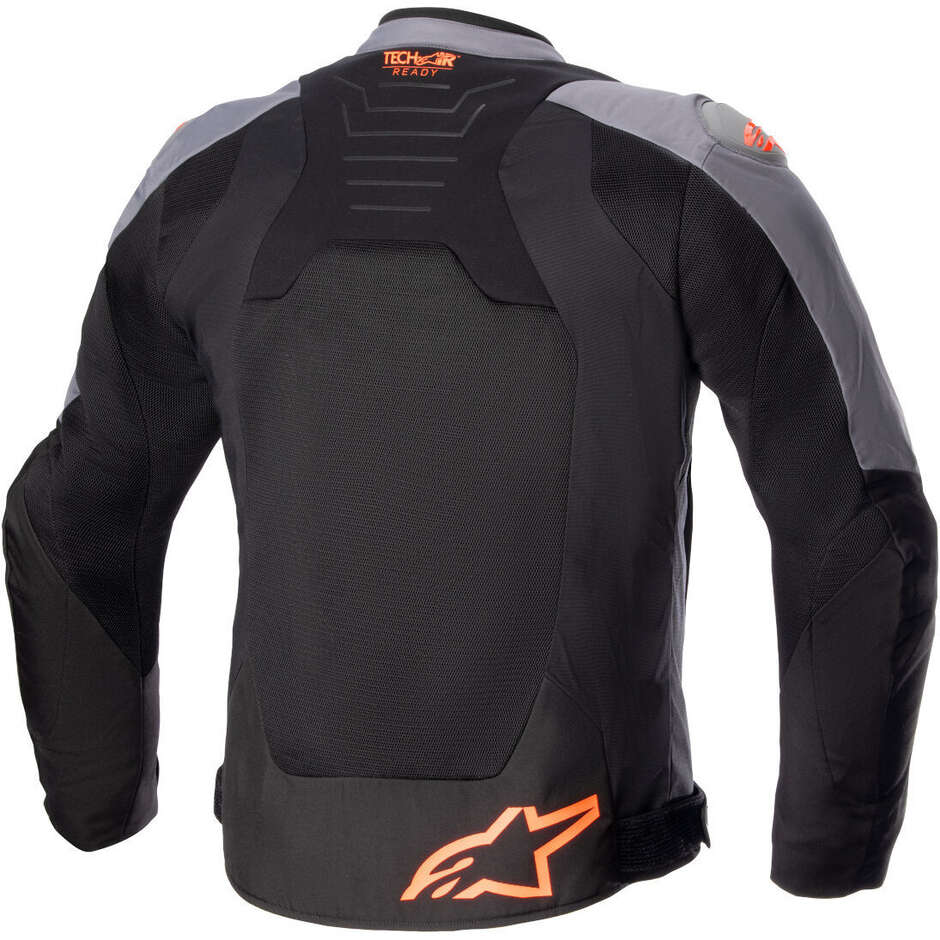Alpinestars SMX AIR Perforated Motorcycle Jacket Fluo Orange Black Gray