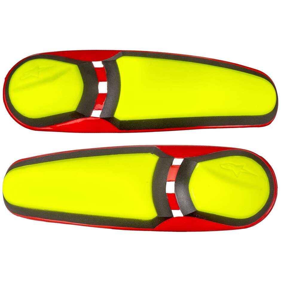 Alpinestars SMX Plus GTX Boot Sliders (Pair) - Yellow/Red