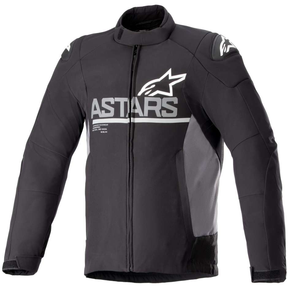 Alpinestars SMX WATERPROOF Softsheel Motorcycle Jacket Dark Gray Black