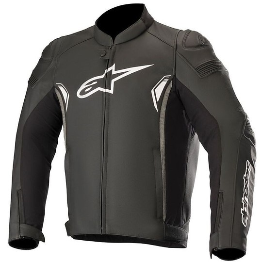 Alpinestars SP-1 Sport Leather Motorcycle Jacket v2 Black Gray