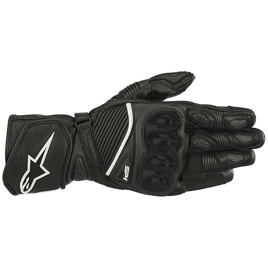Alpinestars SP-1 v2 Racing Leather Motorcycle Gloves Black
