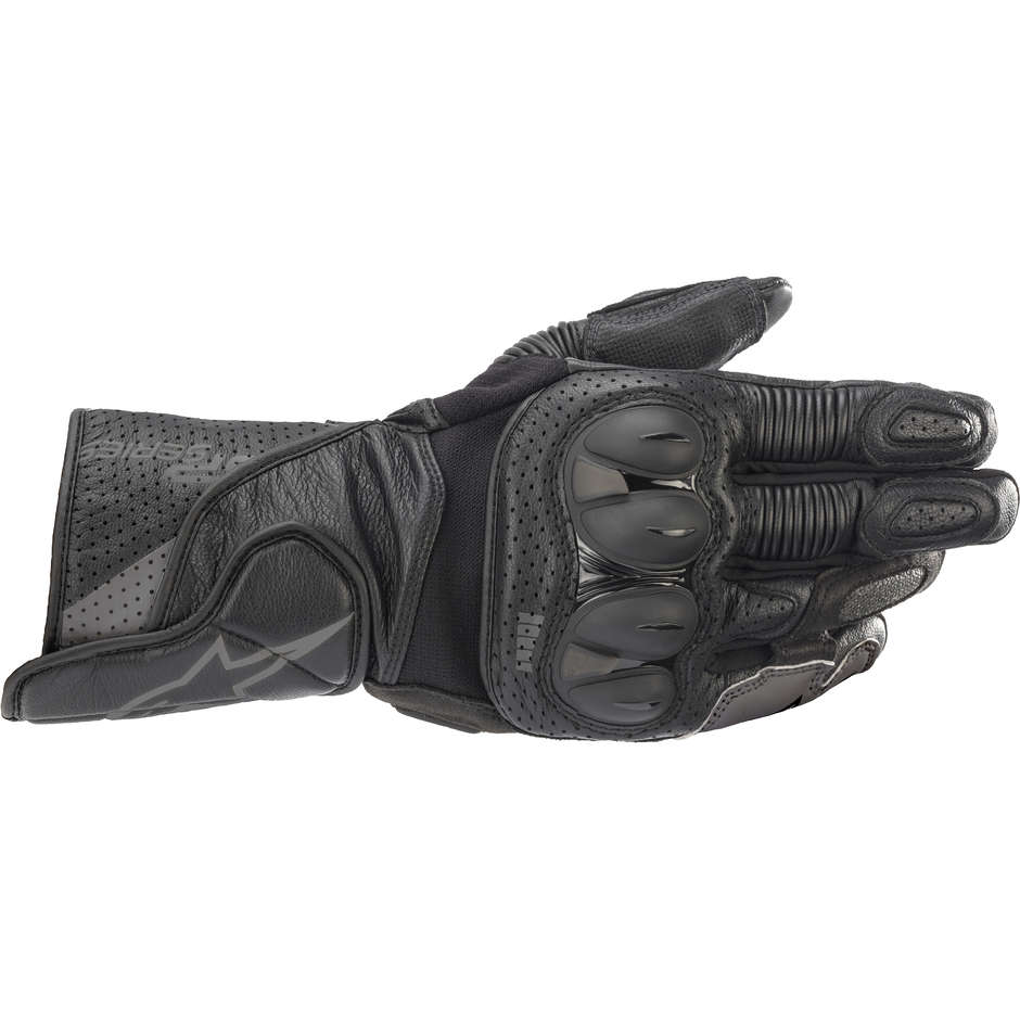 Alpinestars SP-2 v3 Perforated Leather Motorcycle Gloves Black Anthracite