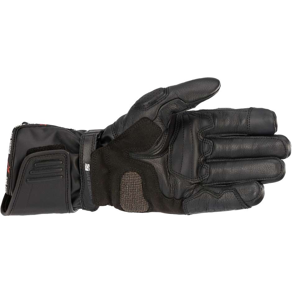 Alpinestars SP-8 HDRY Black Sport Leather Motorcycle Gloves