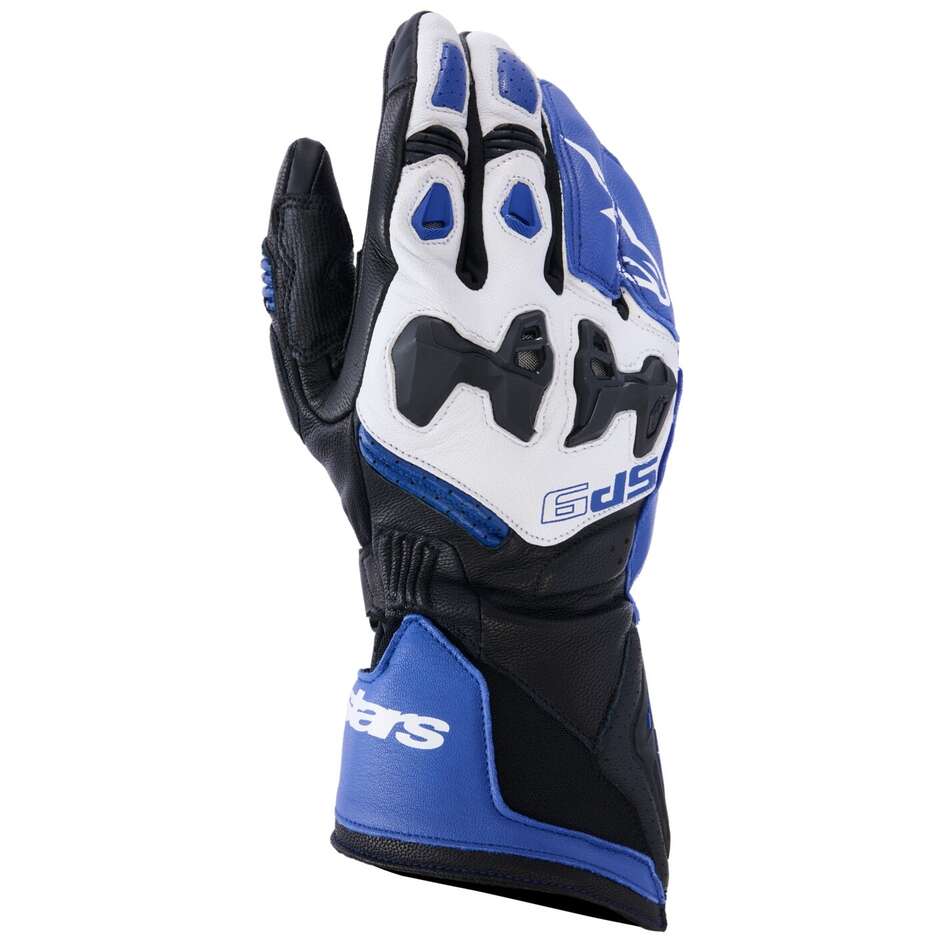 Alpinestars SP-9 Motorradhandschuhe Blau Marineblau Weiß