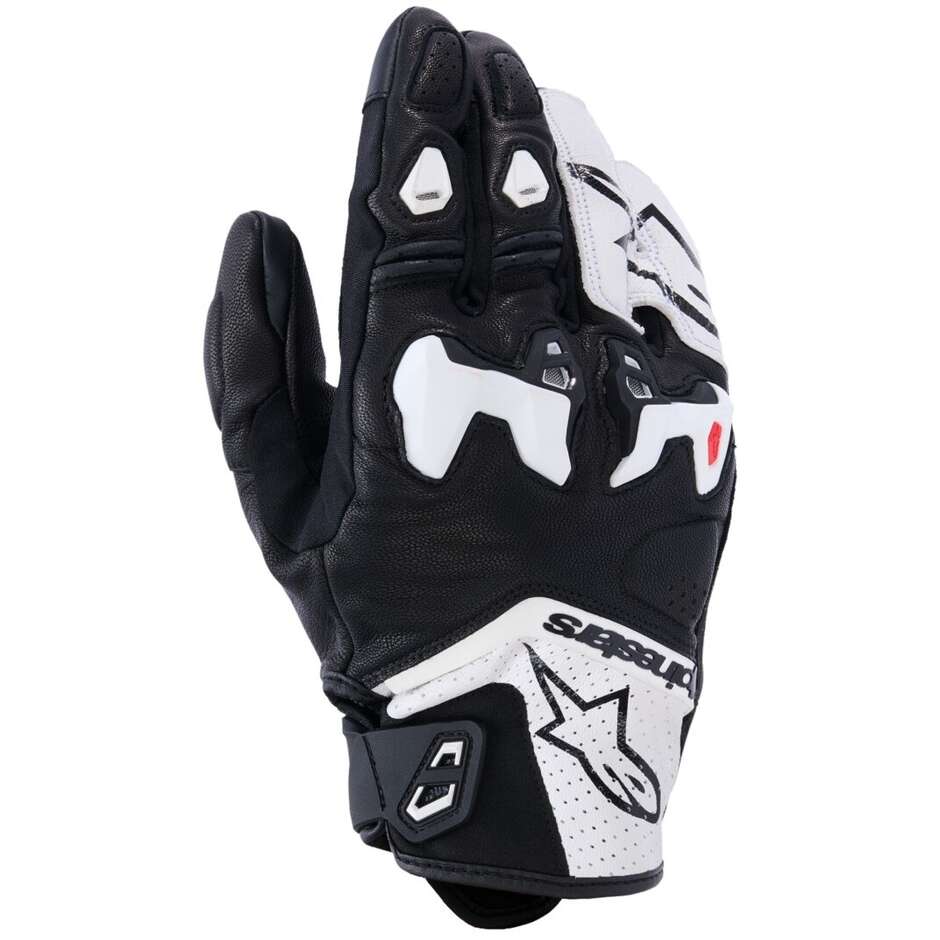 Alpinestars SP-R TECH Motorcycle Gloves Black White