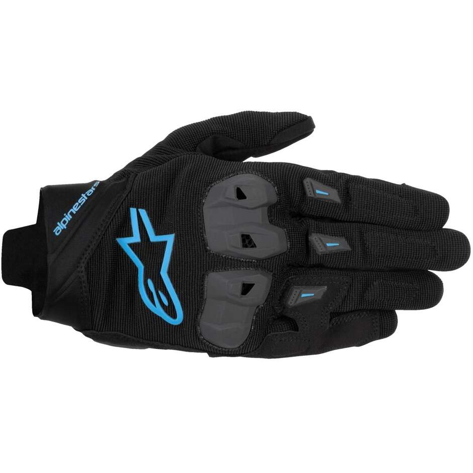 Alpinestars SP X 1 Leather Motorcycle Gloves Black Blue