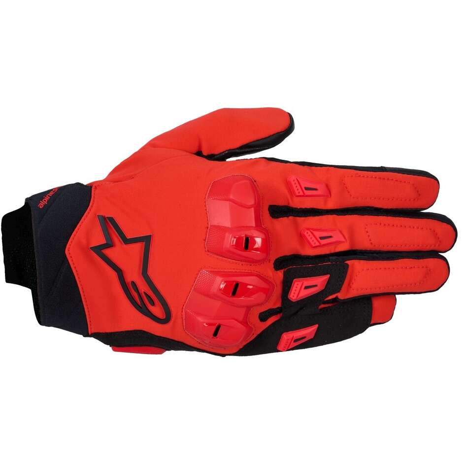 Alpinestars SP X 3 Leather Motorcycle Gloves Bright Red Black White