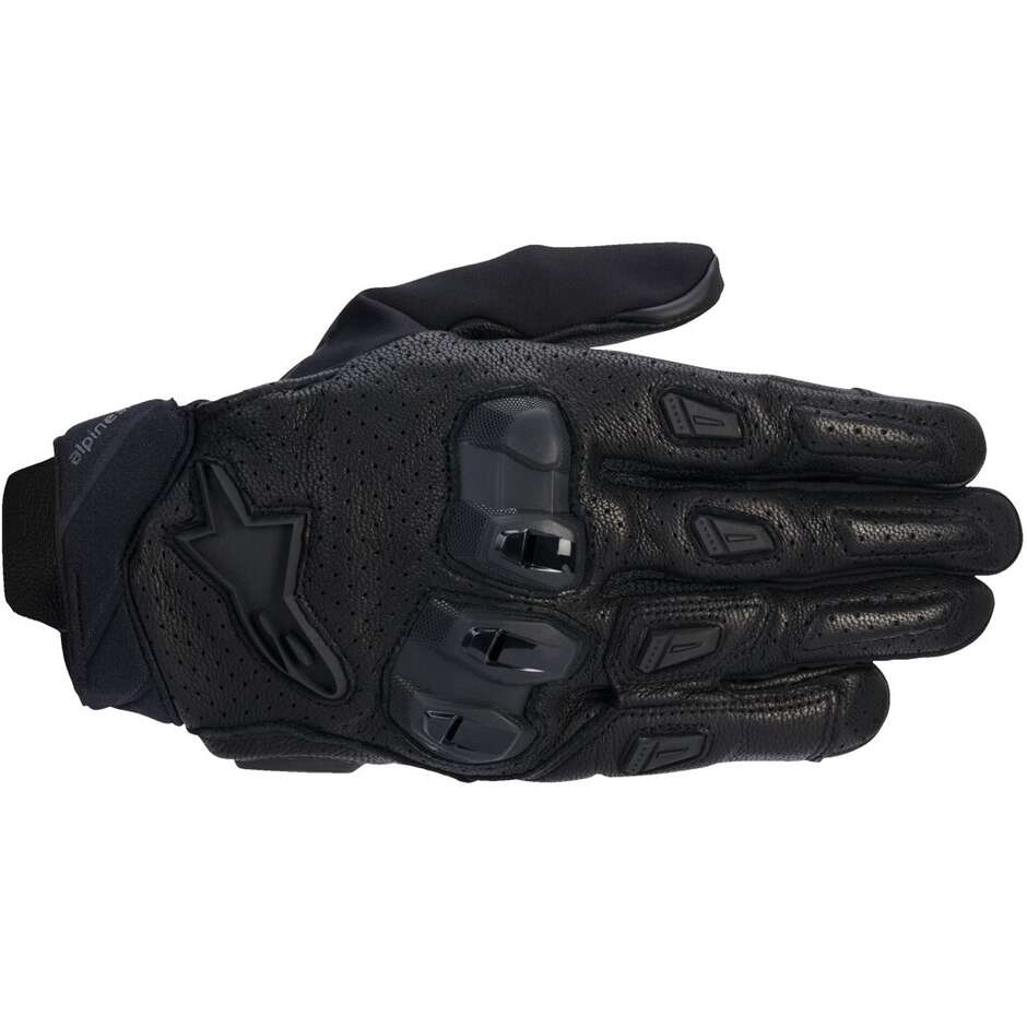 Alpinestars SP X 7 Leather Motorcycle Gloves Black Black