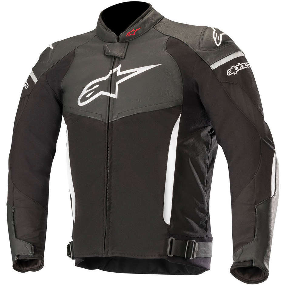 Alpinestars SP X AIRFLOW Black White Leather Motorcycle Jacket
