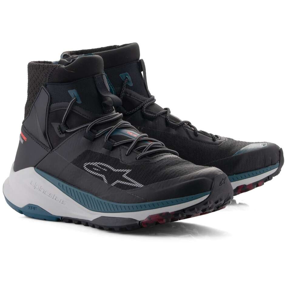 Alpinestars SPEEDFORCE XR Motorradschuhe Schwarz Petrol Grün Grau