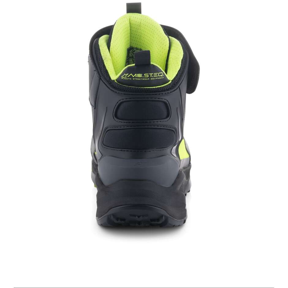 Alpinestars SPEEDSTREET Motorcycle Shoes Black Lime Ocean Blue