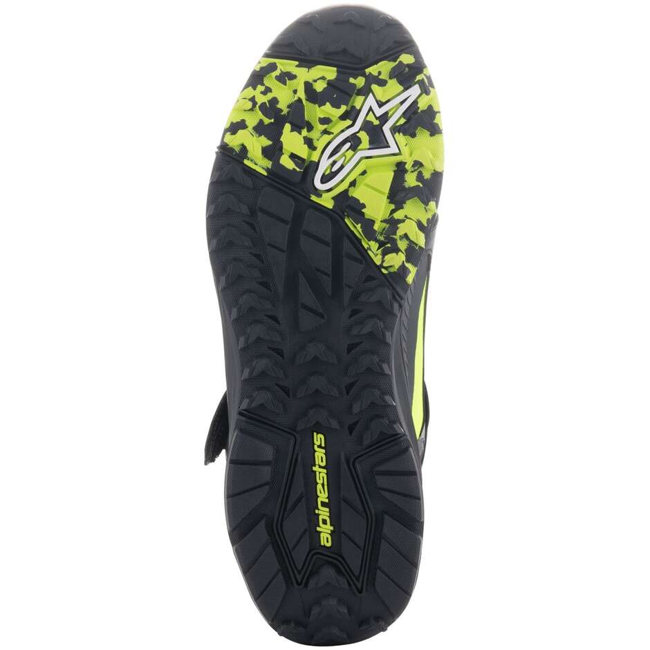 Alpinestars SPEEDSTREET Motorcycle Shoes Black Lime Ocean Blue