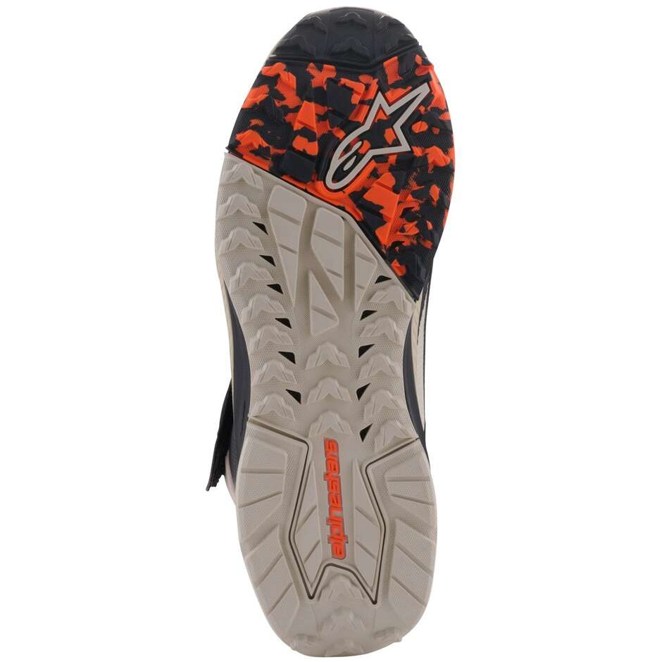 Alpinestars SPEEDSTREET Motorradschuhe Schwarz Almond HOT Orange