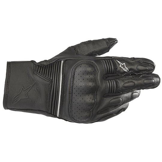 Alpinestars Sport Leather Motorcycle Gloves AXIS Black