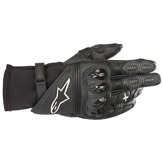 Alpinestars Sport Leather Motorcycle Gloves GPX v2 Black