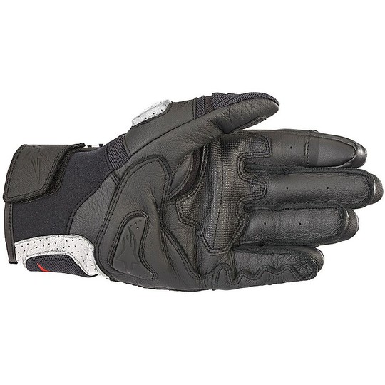 Alpinestars Sports Motorcycle Leather Gloves SP X Air CARBON v2 Black White Red