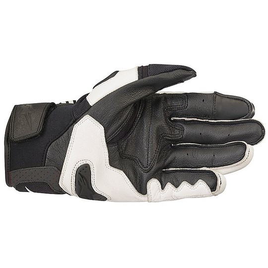 Alpinestars Sports Motorcycle Leather Gloves SP X Air CARBON v2 Black White