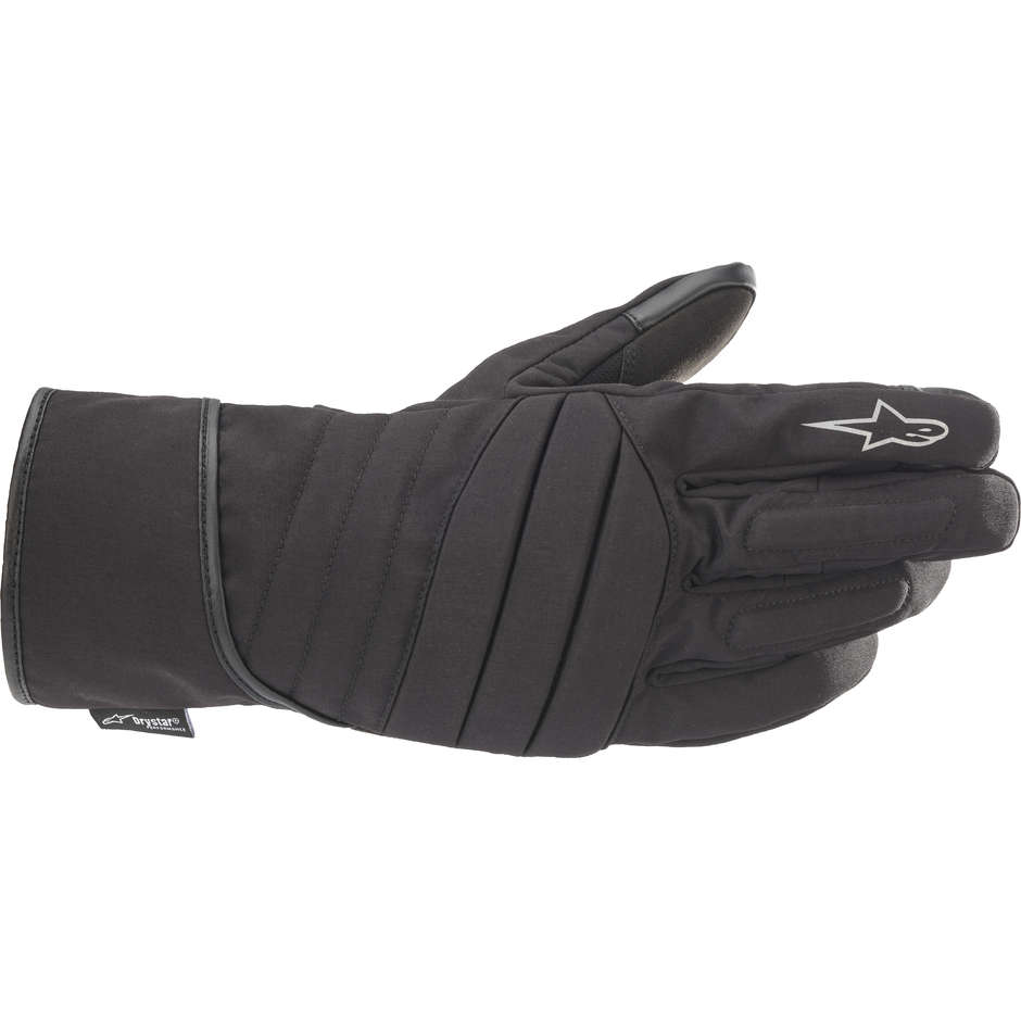 Alpinestars SR-3 v2 Drystar Black Fabric Motorcycle Gloves