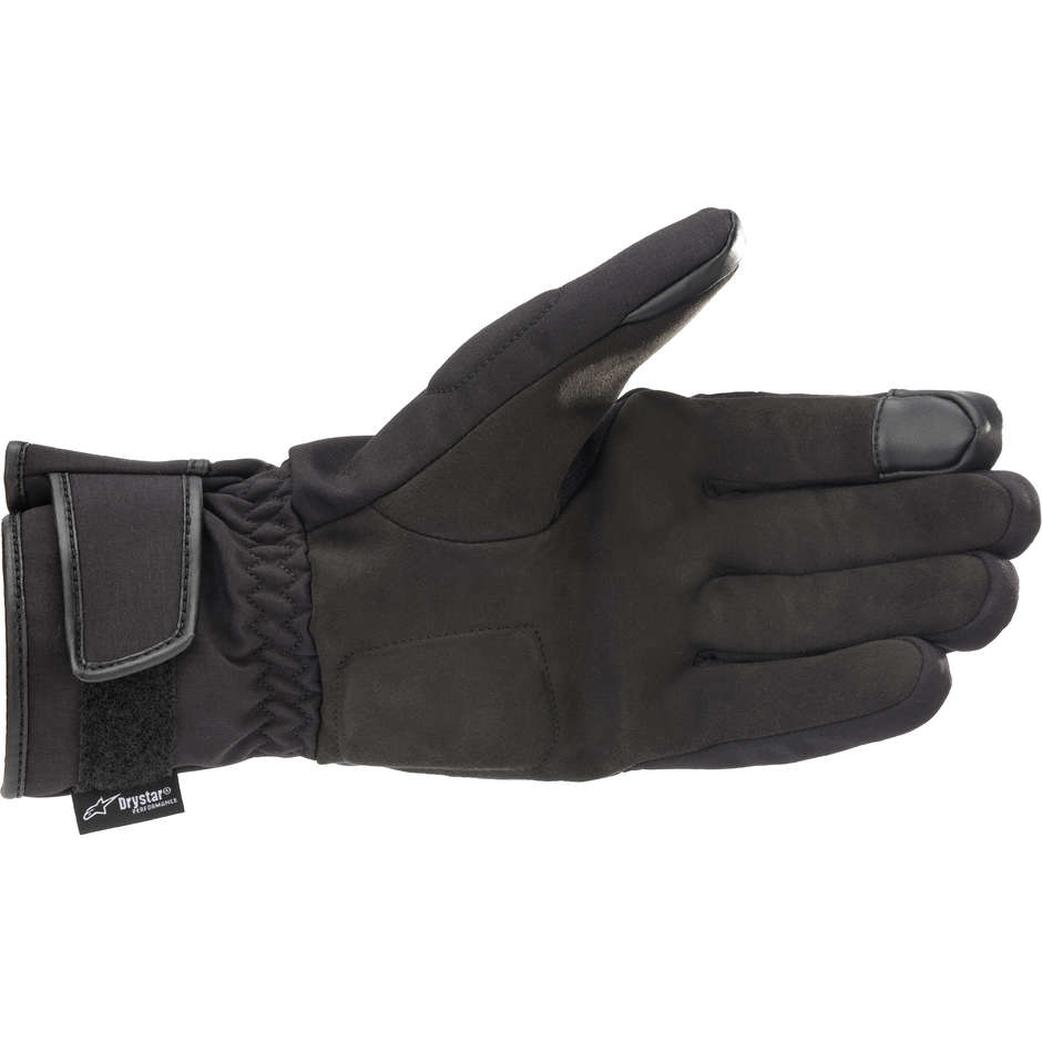 Alpinestars SR-3 v2 Drystar Black Fabric Motorcycle Gloves