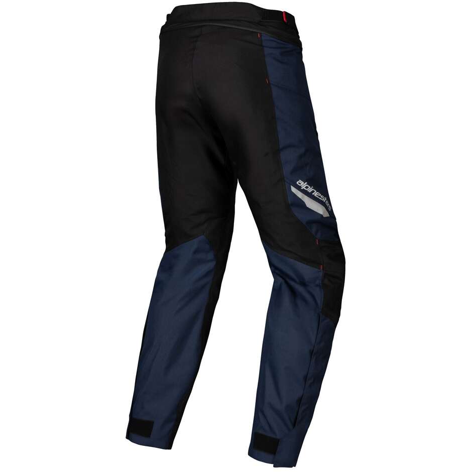 Alpinestars ST-1 WATERPROOF Fabric Motorcycle Pants Dark Blue Black Bright Red