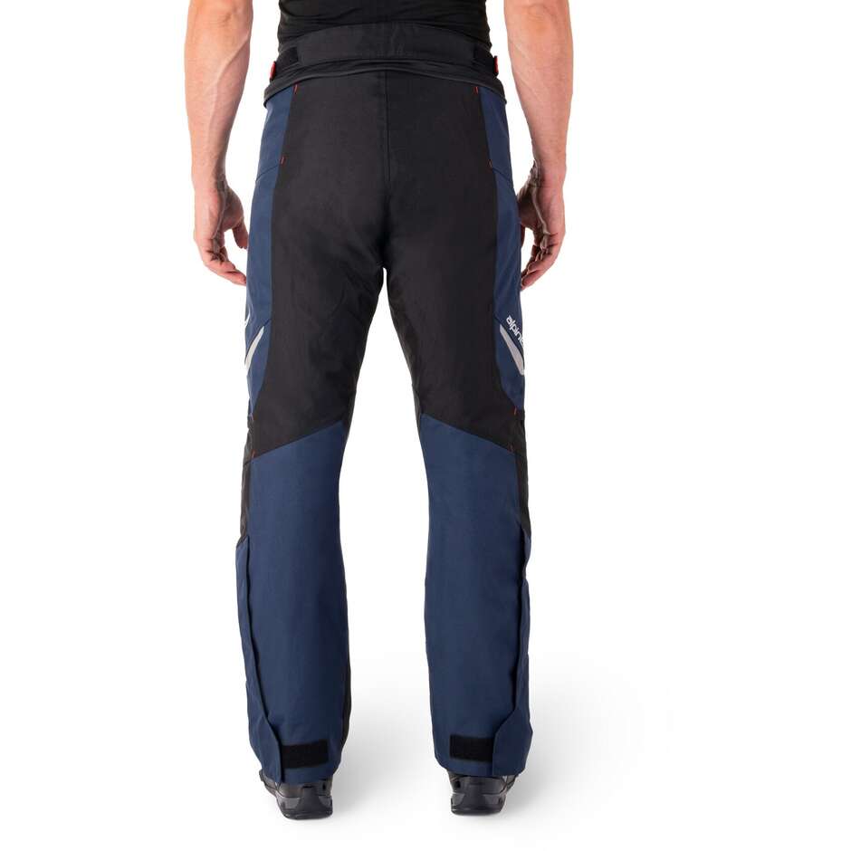 Alpinestars ST-1 WATERPROOF Fabric Motorcycle Pants Dark Blue Black Bright Red