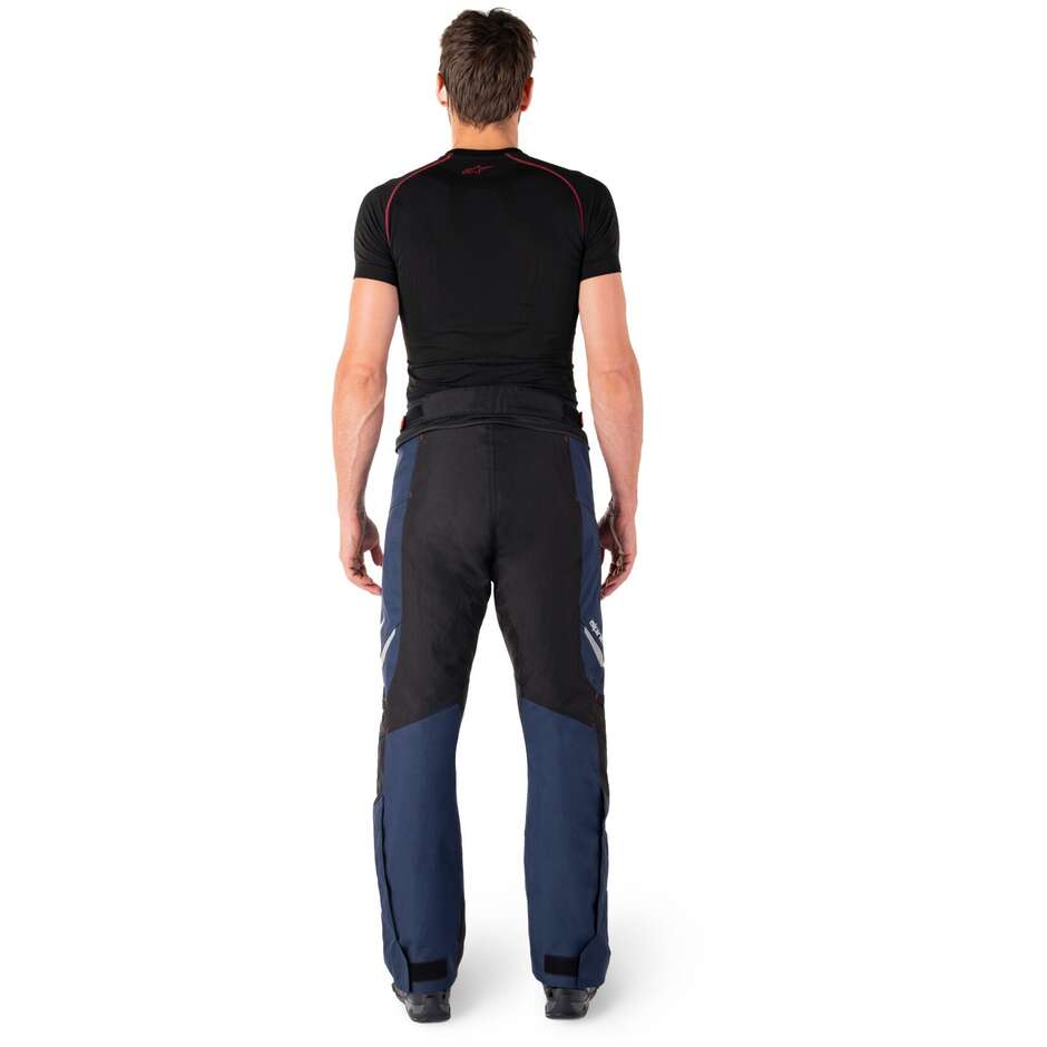 Alpinestars ST-1 WATERPROOF Fabric Motorcycle Pants Dark Blue Black Bright Red